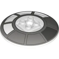 Dish 6 x 6 Inverted (Radar) with Radial Millennium Falcon Cockpit Print, Trans-Clear