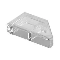 Tile 1 x 2 with Stud Notch Left, Trans-Clear