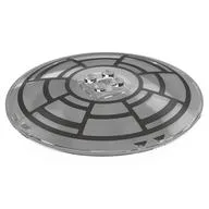 Dish 10 x 10 Inverted [Radar] with Black Circles/Cockpit Print, Trans-Clear