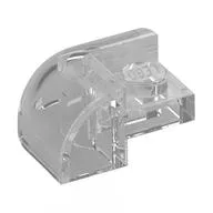 Brick Round, Curved 2 x 2 x 1, Corner, Trans-Clear