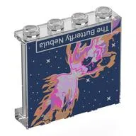 Panel 1 x 4 x 3 with 'The Butterfly Nebula' Print, Trans-Clear