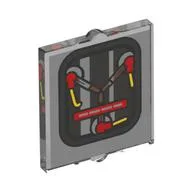 Glass for Window 1 x 2 x 2 Flat with Flux Capacitor Print, Trans-Clear