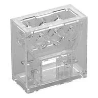 Technic Gearbox 2 x 4 x 3 1/3, Trans-Clear
