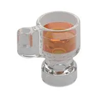 Equipment Stein/Cup with Trans-Orange Drink Pattern, Trans-Clear