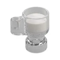 Equipment Stein/Cup with White Drink Pattern, Trans-Clear