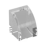 Brick Curved 1 x 1, Trans-Clear