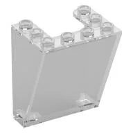 Windscreen 3 x 4 x 4 Inverted, Rounded Top Inside Edges, Cut-Out Bottom Inside Edges, Trans-Clear