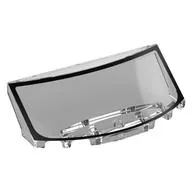 Windscreen, Curved 6 x 2 x 2 with Black Frame Print, Trans-Clear