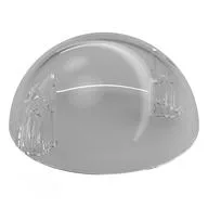 Technic Panel Dome 5 x 5 with Axle Holes, Trans-Clear