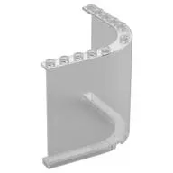 Panel 8 x 8 x 6 Rounded, Trans-Clear