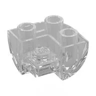 Brick Curved Inverted 2 x 2 x 1, Corner, Trans-Clear