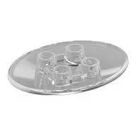 Disc Oval 4 x 6, Trans-Clear