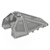 Windscreen 4 x 6 x 2 with Light Bluish Grey X-Wing Cockpit Print, Trans-Clear