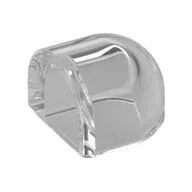 Brick Round 1 x 1 x 2/3 Half Circle, Curved Top, Trans-Clear