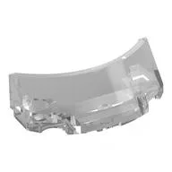 Windscreen 2 x 4 Half Dome, Trans-Clear