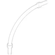 Bar Curved 5 x 5 with Stop Rings, Trans-Clear