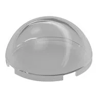 Dome Hemisphere 4 x 4, Trans-Clear
