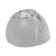 Headwear Accessory Visor [Large with Trapezoid Top], Trans-Clear