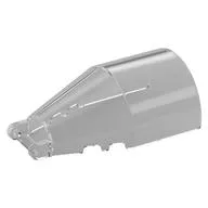 Windscreen 7 x 4 x 2 Round with Handle, Trans-Clear