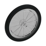 Wheel Bicycle, Fixed Black Tire, Trans-Clear