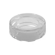 Tile Round 1 x 1, Trans-Clear