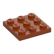Plate 3 x 3, Dark Orange