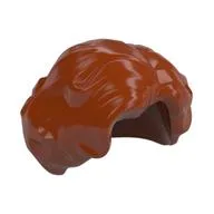Hair Short Wavy with Side Part, Dark Orange
