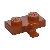 Plate Special 1 x 2 with Clip Horizontal on Side, Dark Orange