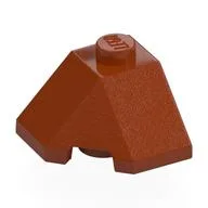 Brick Wedged, Sloped 45° 2 x 2 Corner, Dark Orange