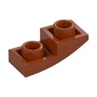 Brick Curved Inverted 2 x 1, Dark Orange