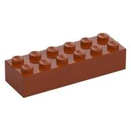 Brick 2 x 6, Dark Orange