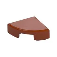 Tile Round 1 x 1 Quarter, Dark Orange