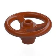 Technic Steering Wheel Small (3 Studs Diameter), Dark Orange