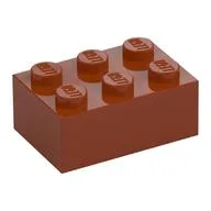 Brick 2 x 3, Dark Orange