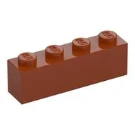 Brick 1 x 4, Dark Orange