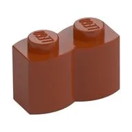 Brick Special 1 x 2 Palisade [aka Log], Dark Orange