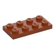 Plate 2 x 4, Dark Orange