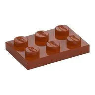Plate 2 x 3, Dark Orange