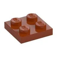 Plate 2 x 2, Dark Orange