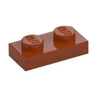 Plate 1 x 2, Dark Orange