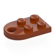 Plate Special 3 x 2 with Rounded End, Hole, Dark Orange