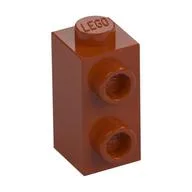 Brick Special 1 x 1 x 1 2/3 with Studs on 1 Side, Dark Orange