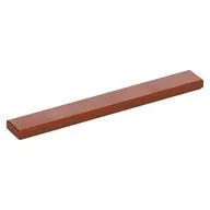 Tile 1 x 8 with Groove, Dark Orange
