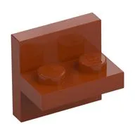 Bracket 2 x 2 with 1 x 2 Vertical Studs, Dark Orange