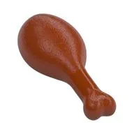 Food Turkey Drumstick [Long] - 22mm Oval Opening, Dark Orange