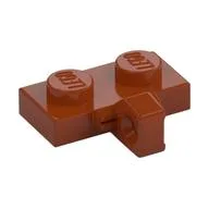 Hinge Plate 1 x 2 Locking with 1 Finger on Side, without Groove, Dark Orange