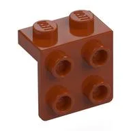 Bracket 1 x 2 - 2 x 2, Dark Orange