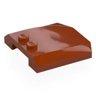 Brick Wedged, Curved Triple 4 x 4 x 2/3, 2 Studs, Dark Orange