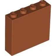 Brick 1 x 4 x 3, Dark Orange