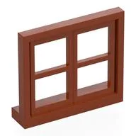 Window 4 x 3 Lattice, Dark Orange
